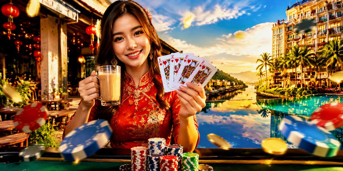 Pemain menikmati permainan kad baccarat gaya Melayu di Ipoh secara bersantai