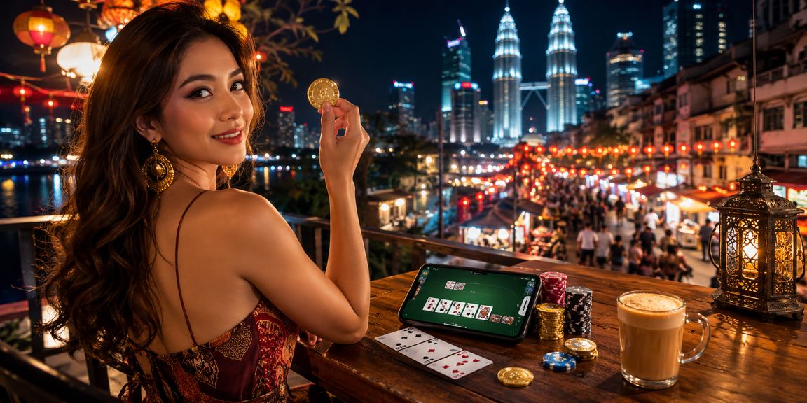 Pemain menikmati permainan kad rummy bergaya Melayu di Kuala Lumpur secara dalam talian
